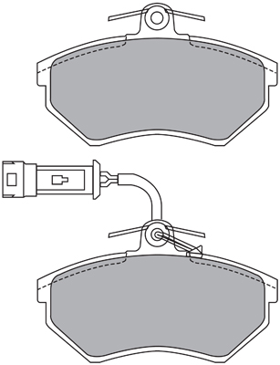 Sada brzdových platničiek kotúčovej brzdy AISIN